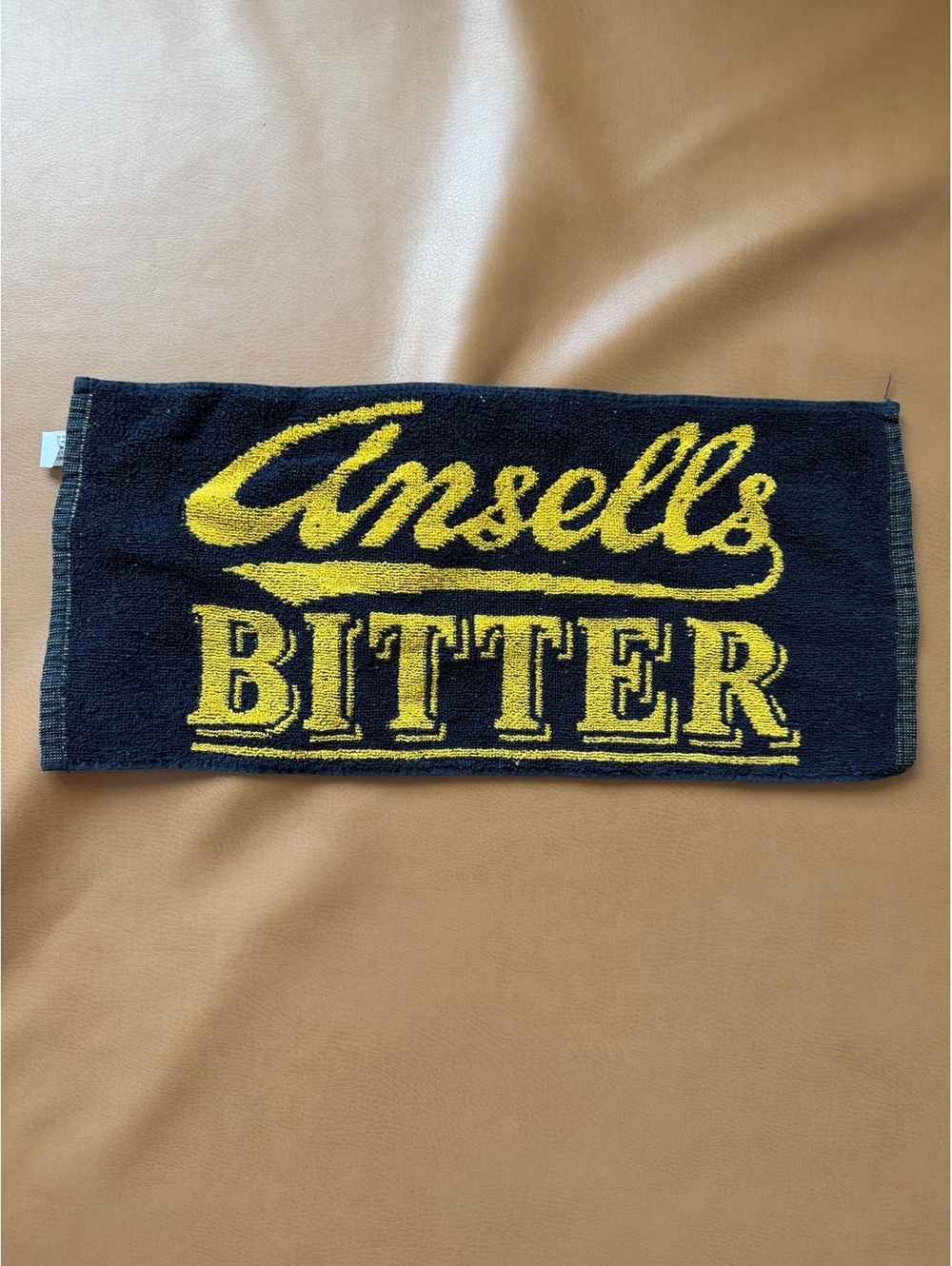 Vintage Ansells Bitter British Made Bar Beer Towel Cotton